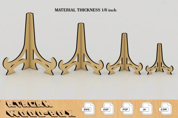 1 8 Inch Photo Holder Display Digital Files for Laser Cutting Stands