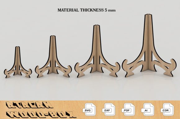 5MM Photo Holder Display, Easel Lasercut