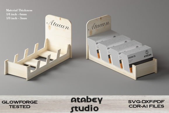 Business Card Display Stand Holder 469 for Laser Cutting Stands