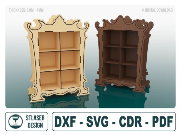 Decorative 6 Slots Display Stand Files: Laser Cutting Stands Review