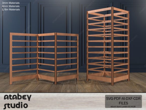 Extendable Earring Display Jewelry Stand for Laser Cutting Stands