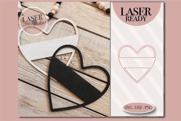 Heart Shaped Frame SVG for Laser Cutting and Signs