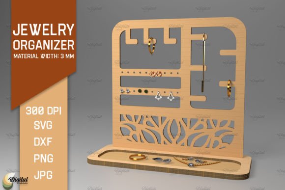 Jewelry Organizer. Display Laser Cut