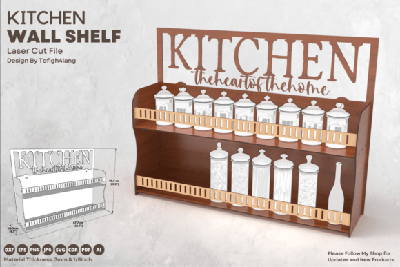 Kitchen Shelf Laser Cut File Review