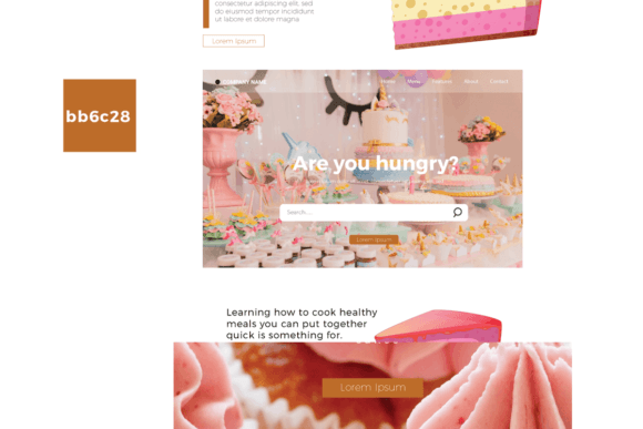 Landing Page Template - Cake: A Graphics Review for Modern Landing Page Templates