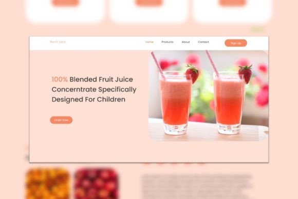 Landing Page Template Pink Drink: A Fresh Graphics Review