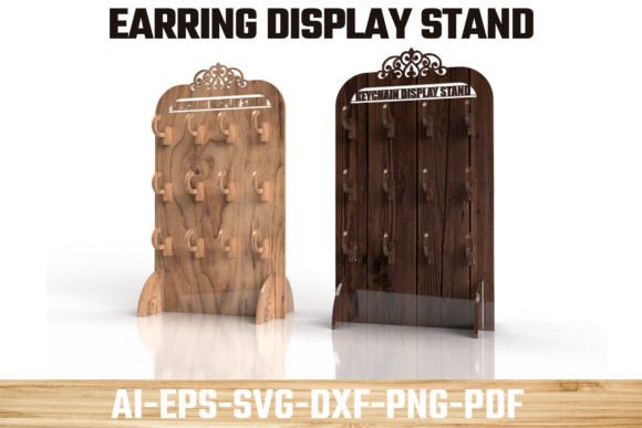 Laser Cut Files Earring Display Stand