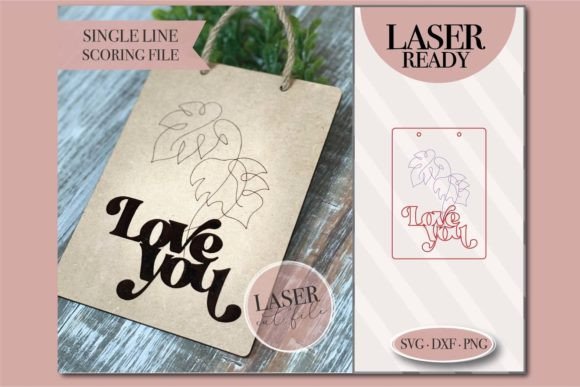 Love You Laser Svg File for Valentine S Day Branding