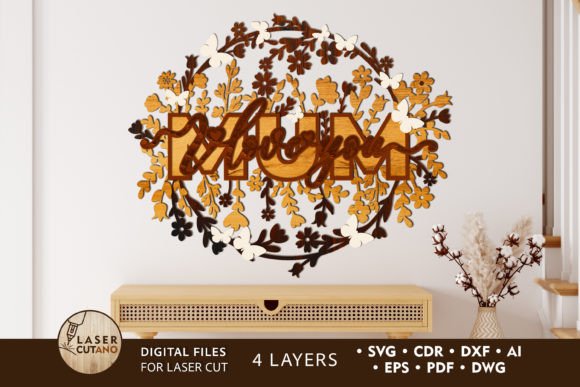 MUM Cut Template Gift for Mother: Laser Cutting and Wall Decor Review