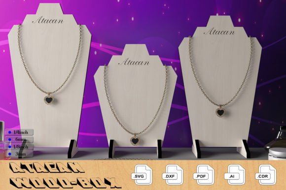 Necklace Display Stand Jewelry Holder: Laser Cutting Stands for Brand Visuals