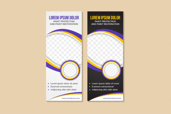 Paint Protection Vertical Banner: A Graphic Design Review for Print Templates