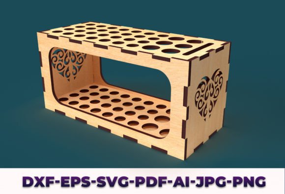Pencil Holder with Scale Organizer Svg03: Laser Cutting Stands Review