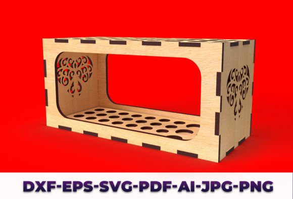 Pencil Holder with Scale Organizer Svg11: Laser Cutting Stands for Branding