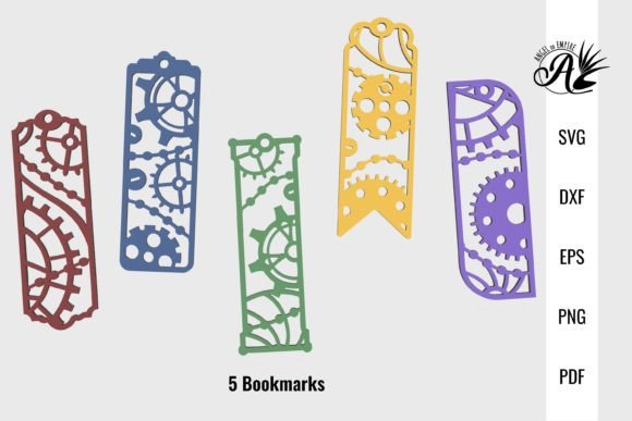 Steampunk Bookmarks for Laser Cutting and Birthday Projects