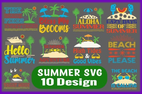 Summer 10 Colorful SVG Design: A Graphics & Crafts Review